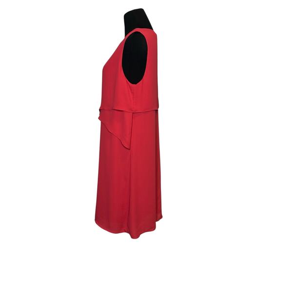 BCBGMAXAZRIA Red Drape Mini Dress size M - Picture 11 of 16